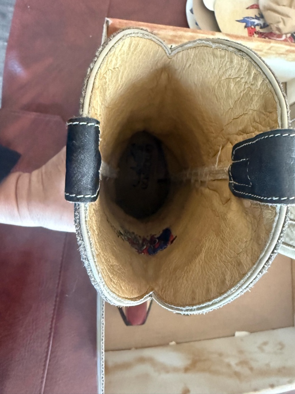 Old Gringo Blue/Bone/Red Leather Boots - Picture 4 of 10